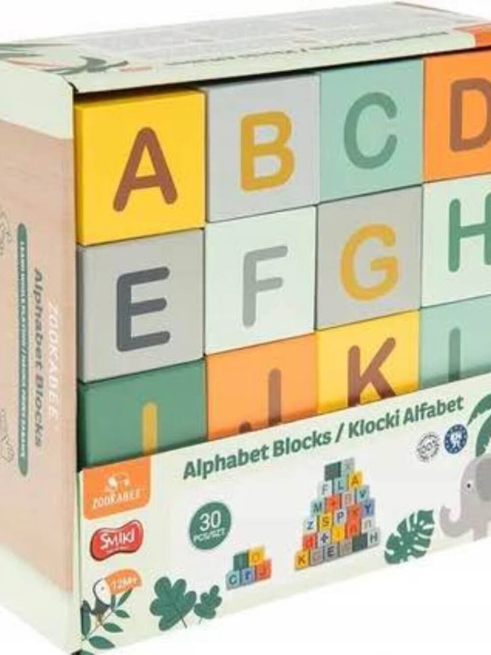 Alphabet Blocks Wood Wooden NEW Christmas Gift Toddler Baby Kids Childs Toy Read